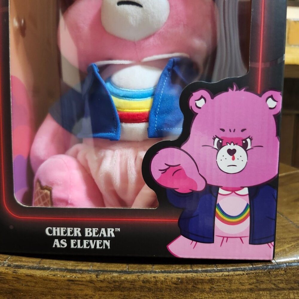 Care Bears × Stranger Things Cheer Bear as Eleven 12″ Plush Limited Edition New - Picture 2 of 6